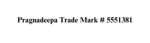 Pragnadeepa Trade Mark 5551381